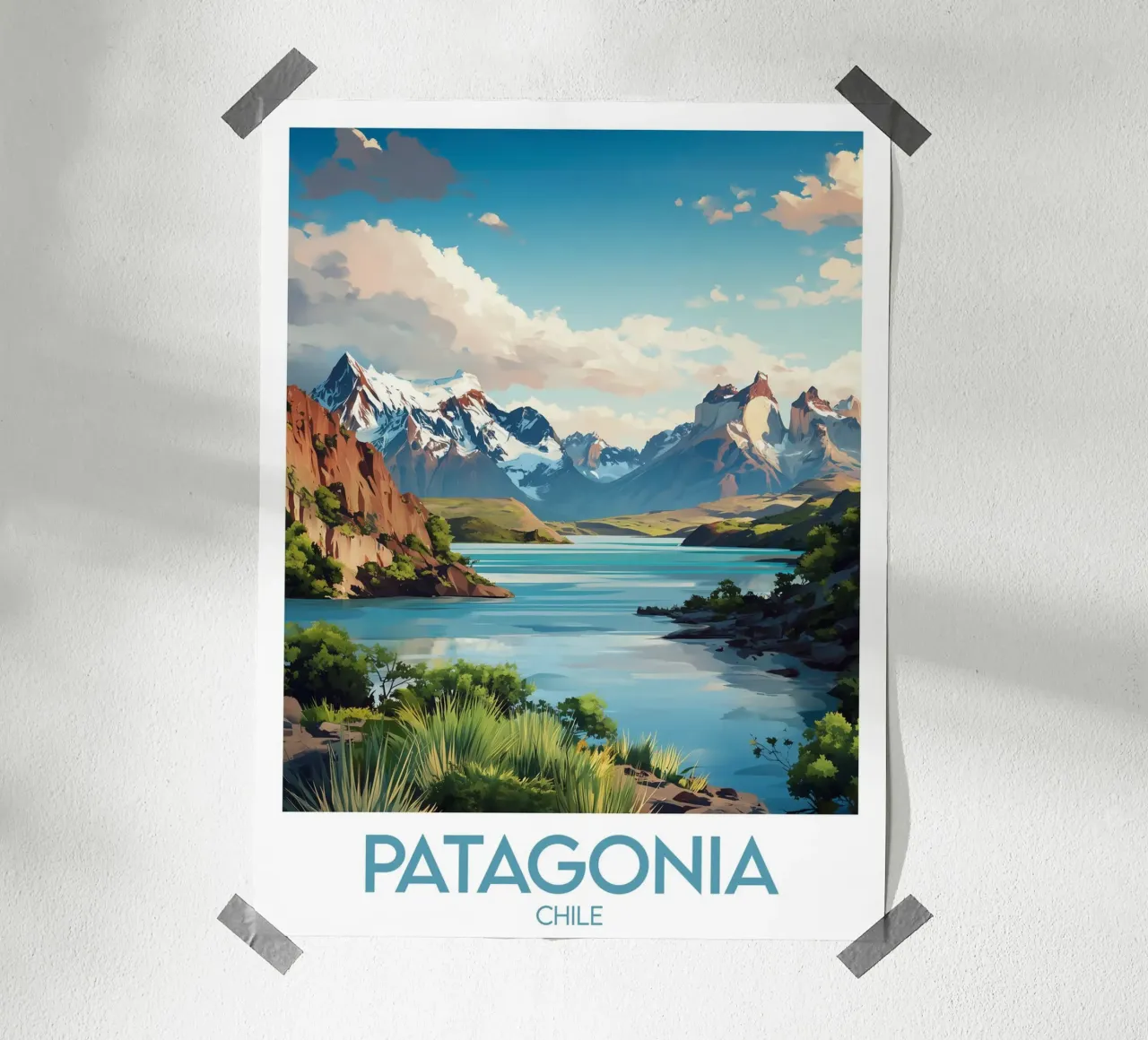 Patagonia Chili affiche Poster von Frame the World