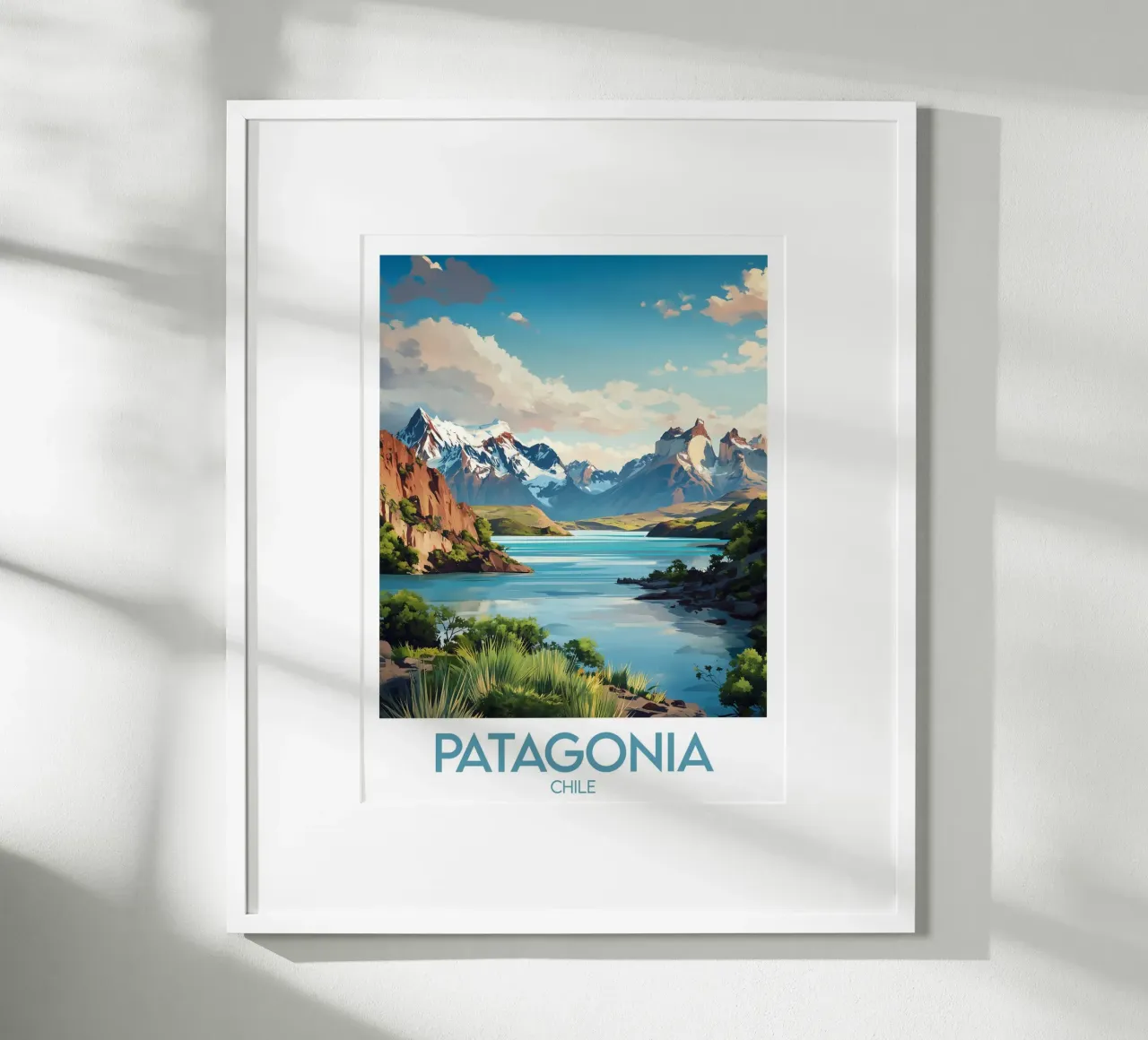 Patagonia Chili affiche Poster von Frame the World
