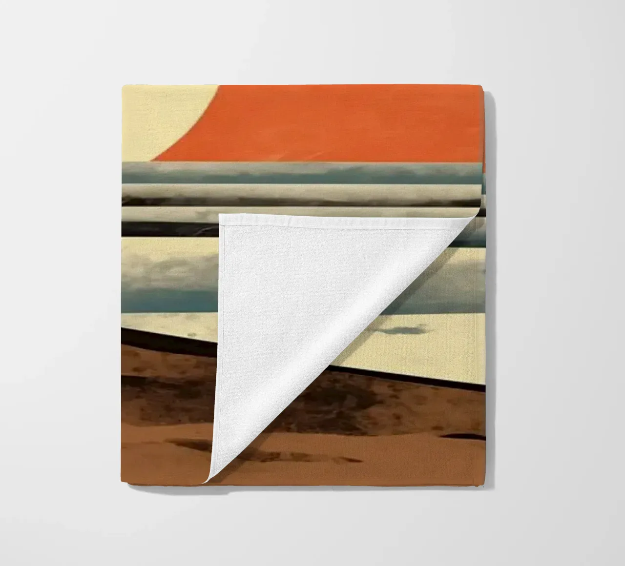 Sunset beach beach towel by Imagine