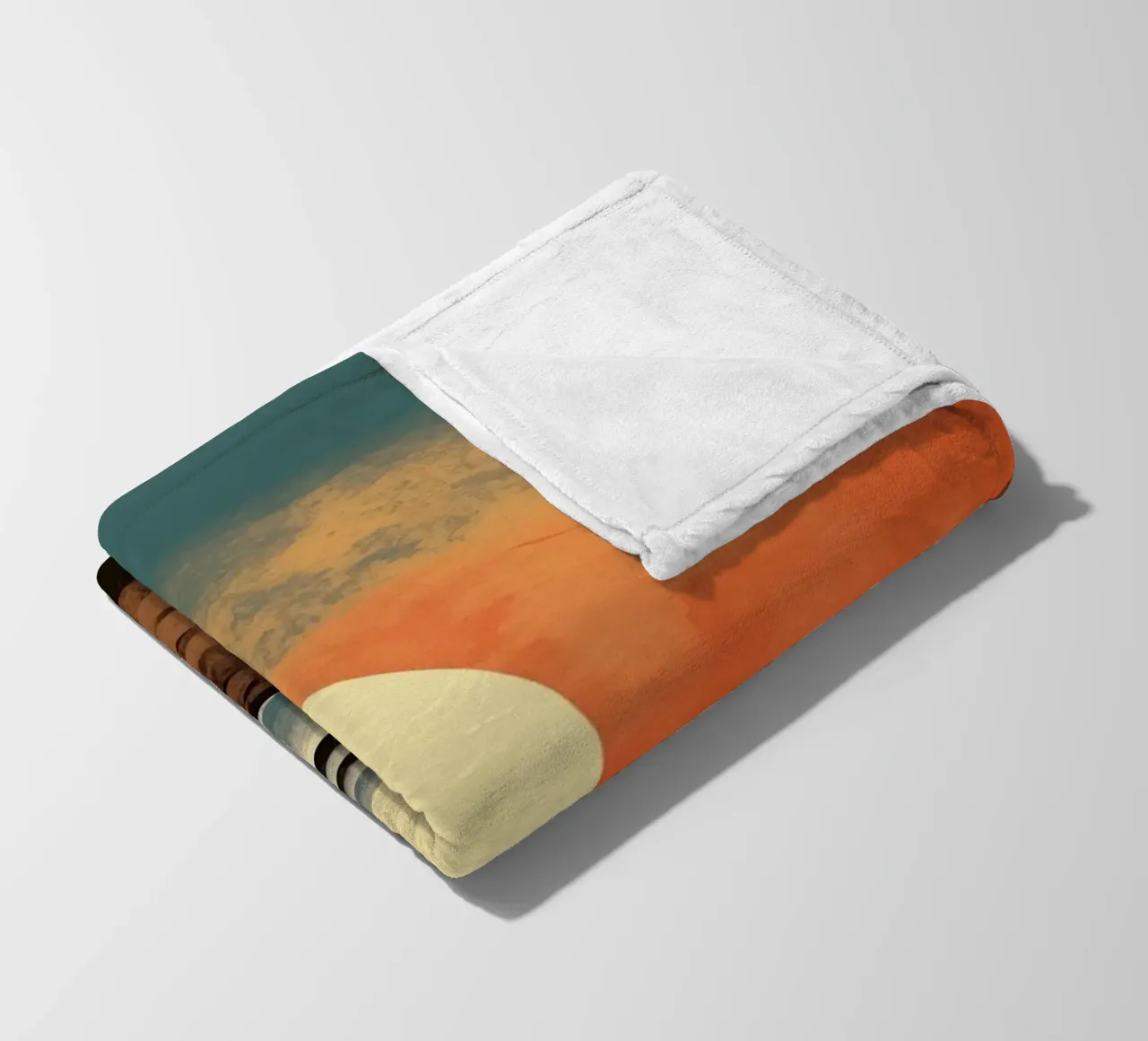 Spiaggia del tramonto coperta in pile da Imagine