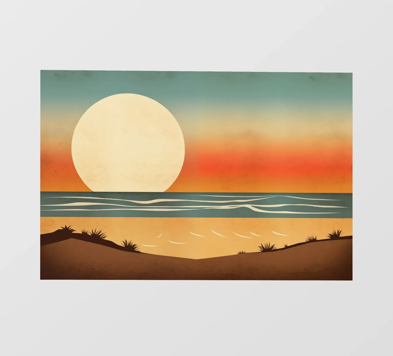 Spiaggia del tramonto telo in pvc da Imagine