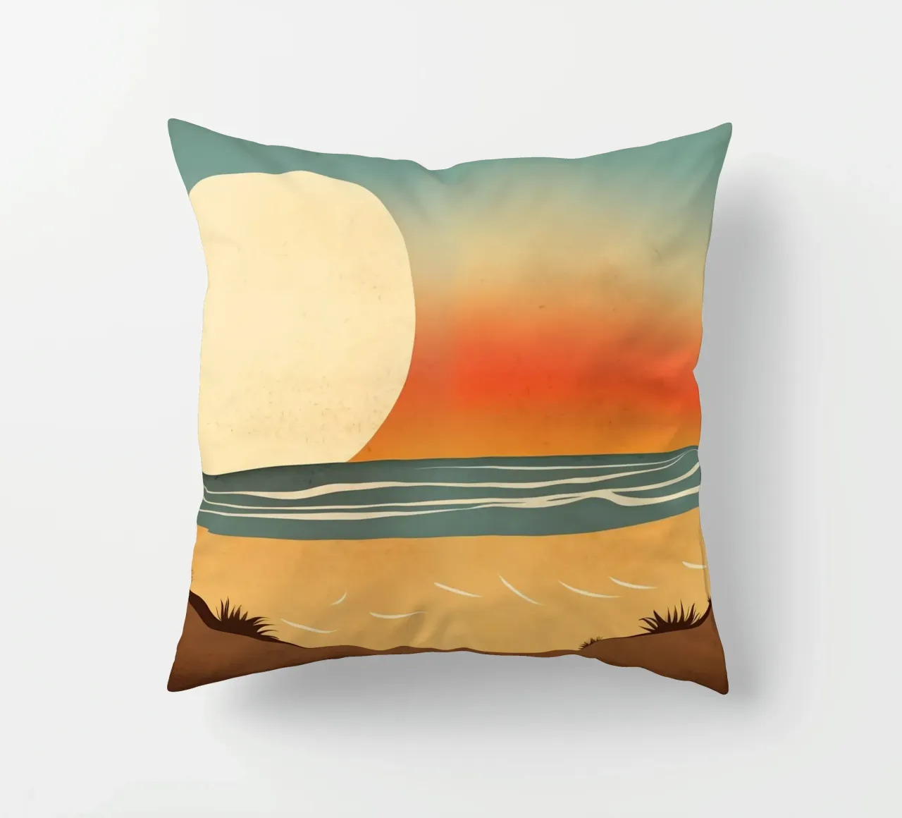 Spiaggia del tramonto cuscino da Imagine