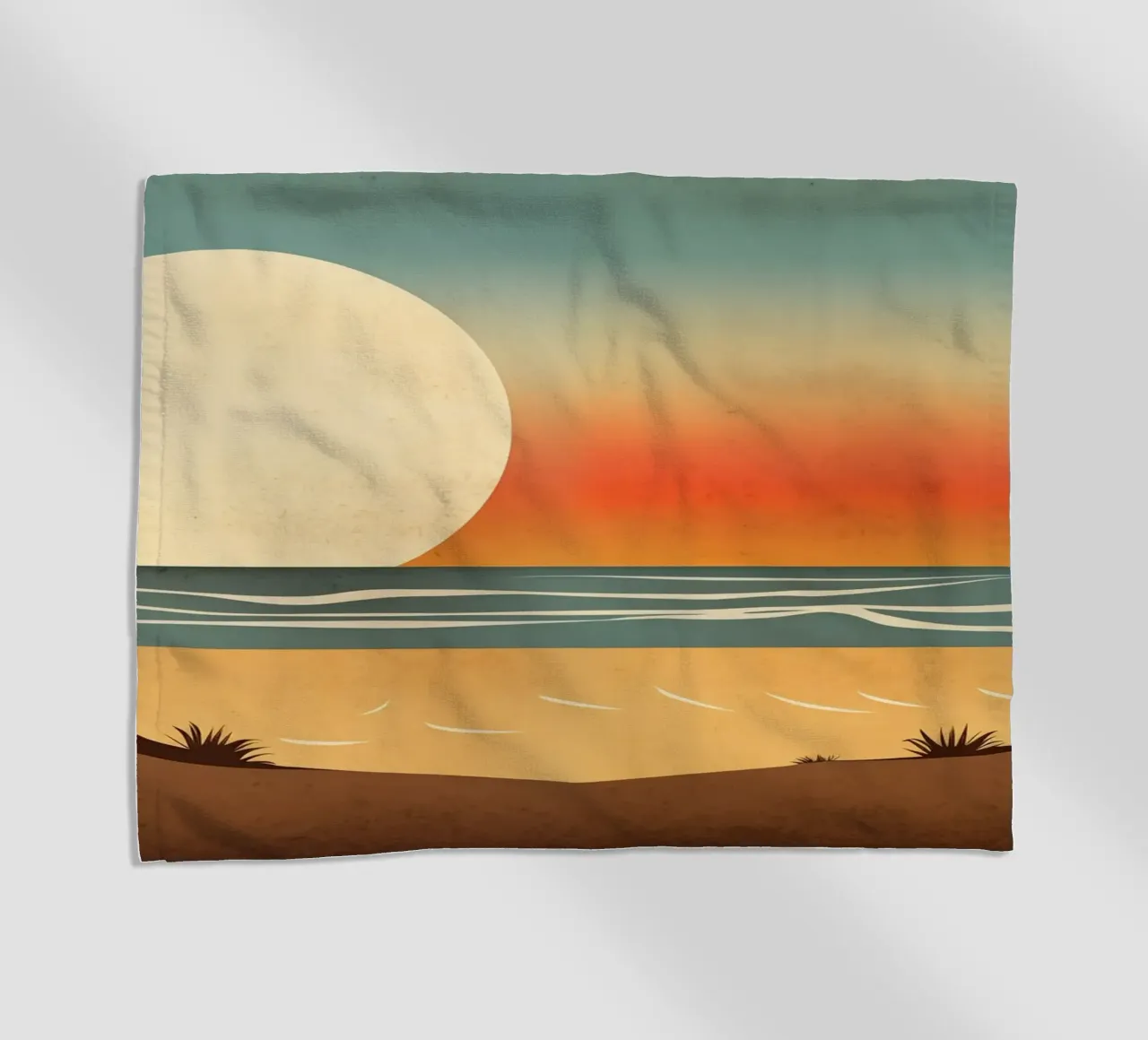 Spiaggia del tramonto telo mare da Imagine
