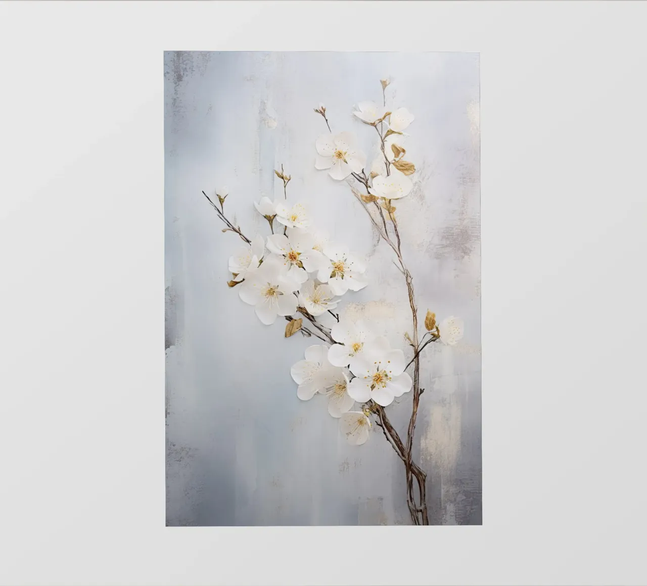 Fiore bianco telo in pvc da Imagine