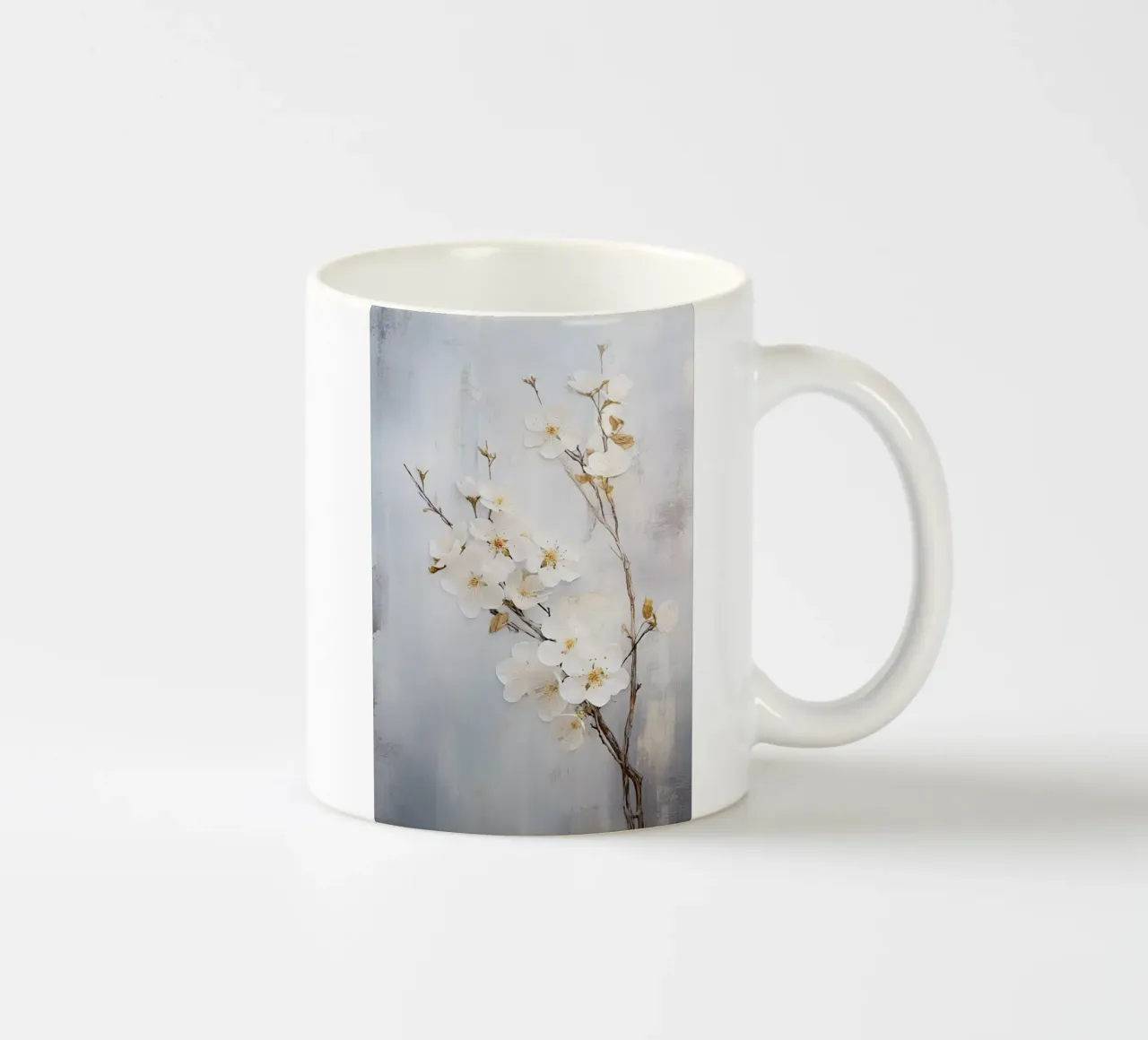Fiore bianco tazza in ceramica da Imagine