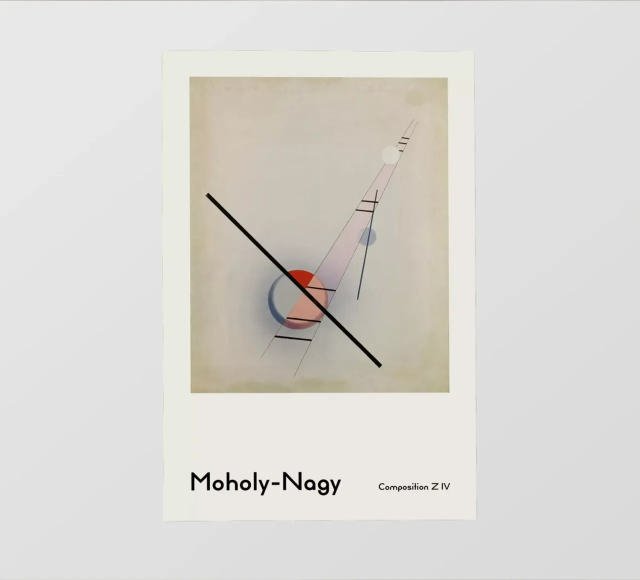 László Moholy-Nagy - Composition Z IV pellicola backlit da ARTOTHEK