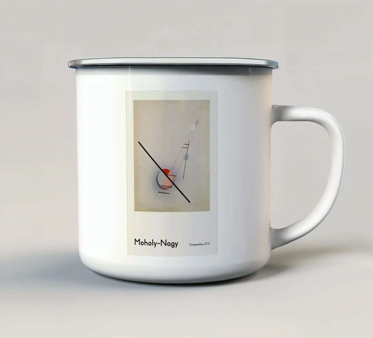 László Moholy-Nagy - Composition Z IV tazza in smalto da ARTOTHEK