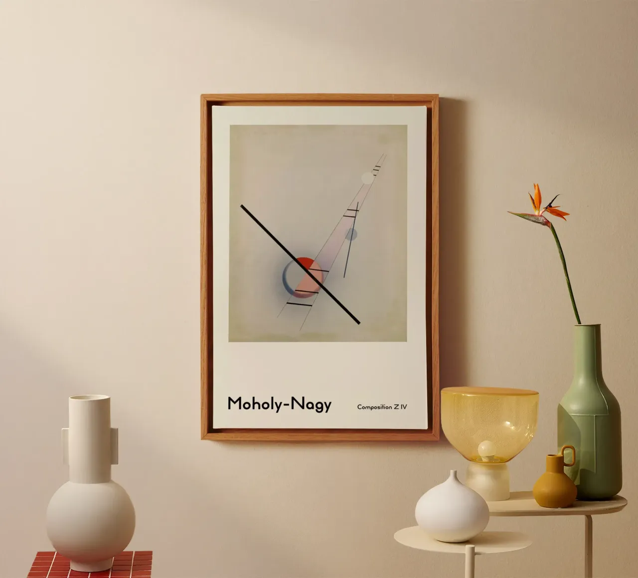 László Moholy-Nagy - Composition Z IV tela con Cornice a cassetta da ARTOTHEK