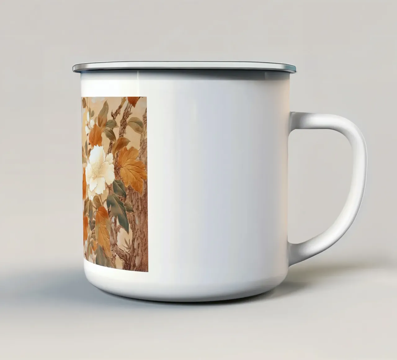 Fiori giapponesi tazza in smalto da Imagine