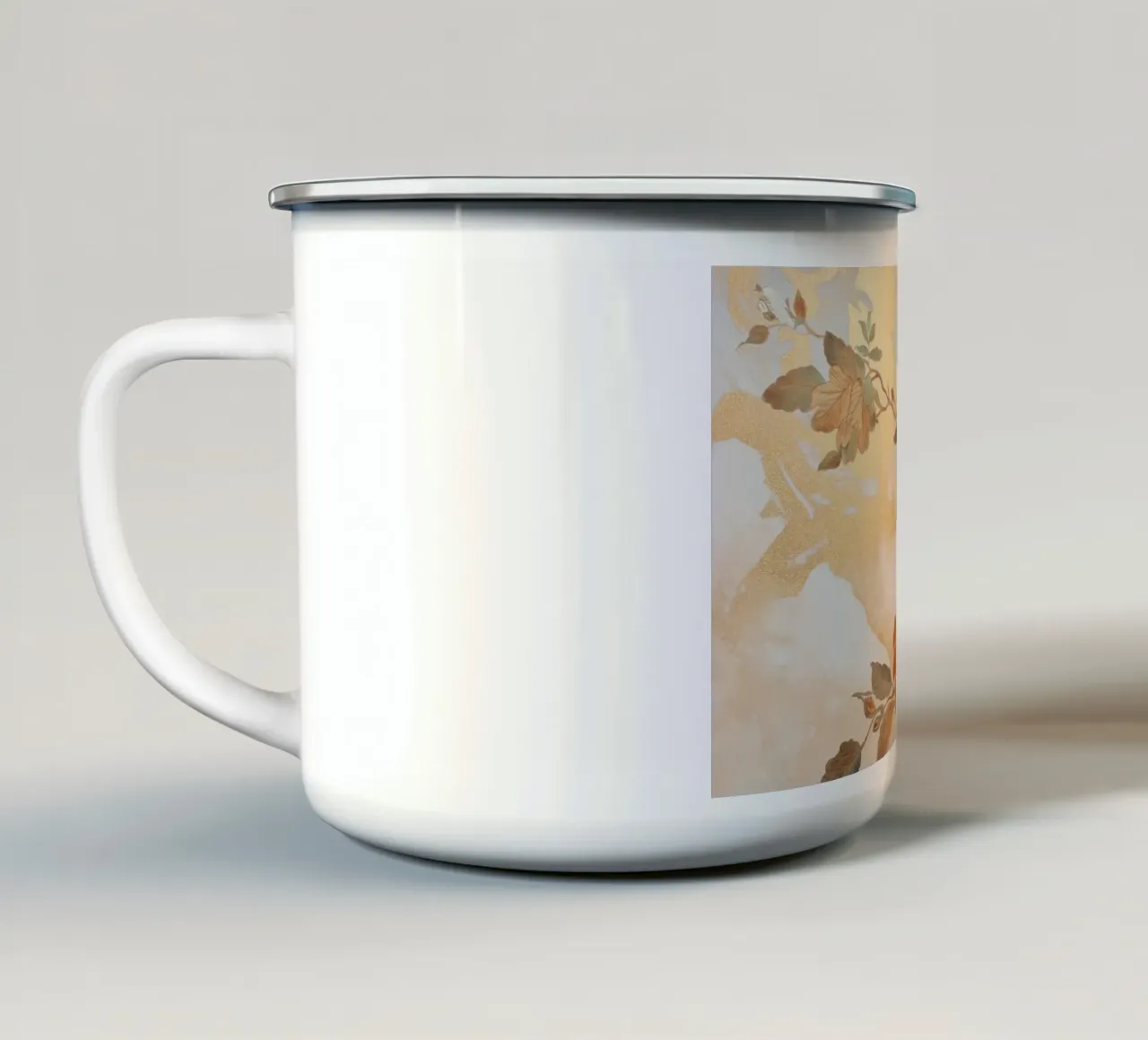 Fiori giapponesi tazza in smalto da Imagine