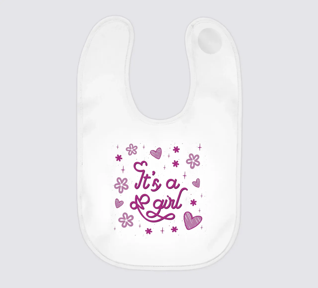 È una ragazza bavaglino da 🐹 BABY ART PRINTS