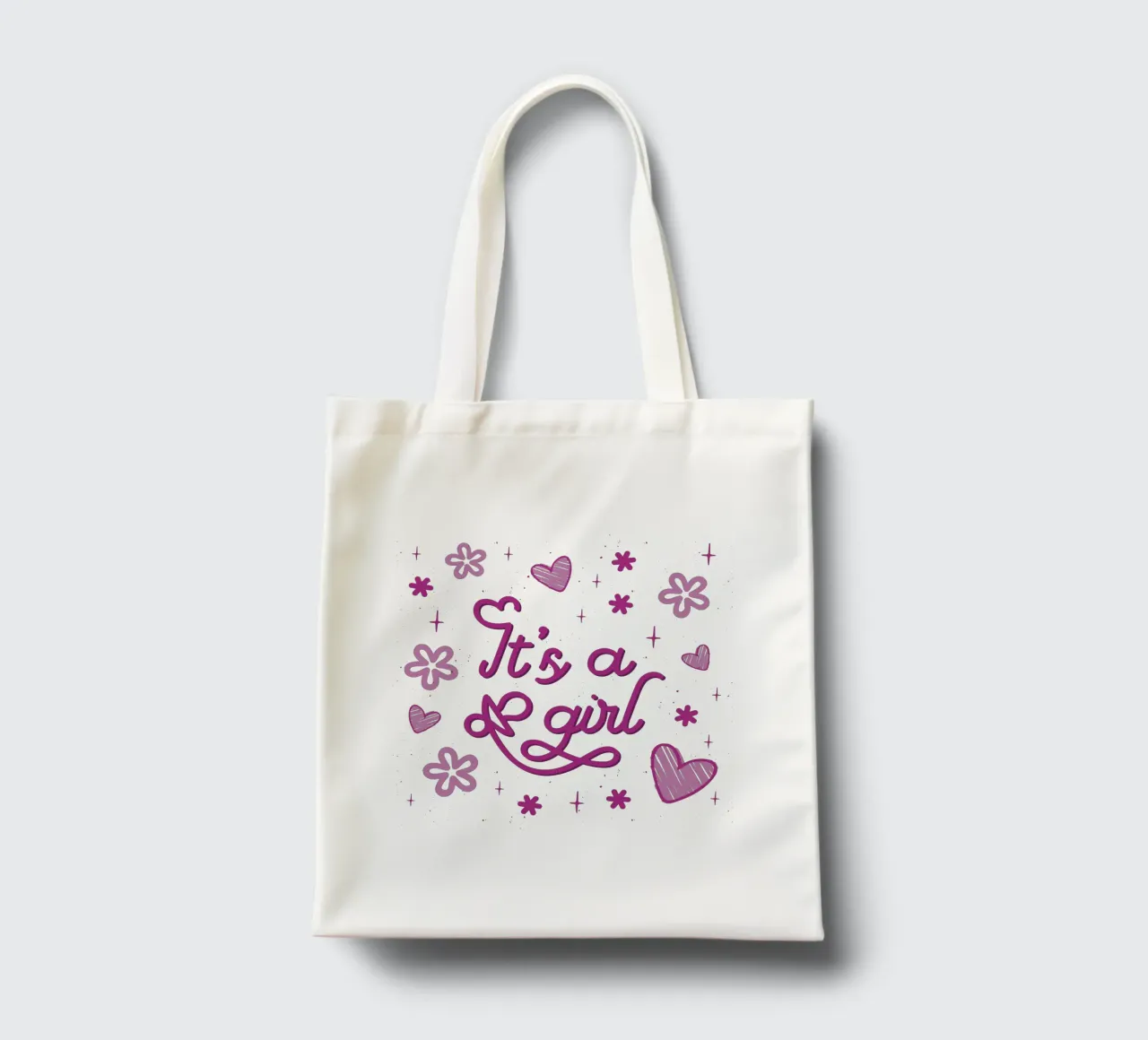 È una ragazza borsa in juta da 🐹 BABY ART PRINTS