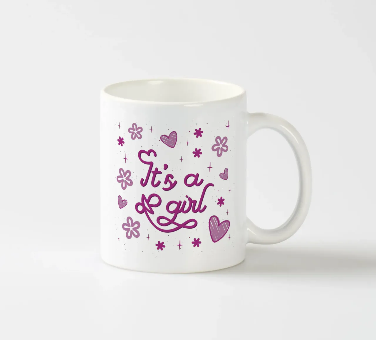 È una ragazza tazza in ceramica da 🐹 BABY ART PRINTS
