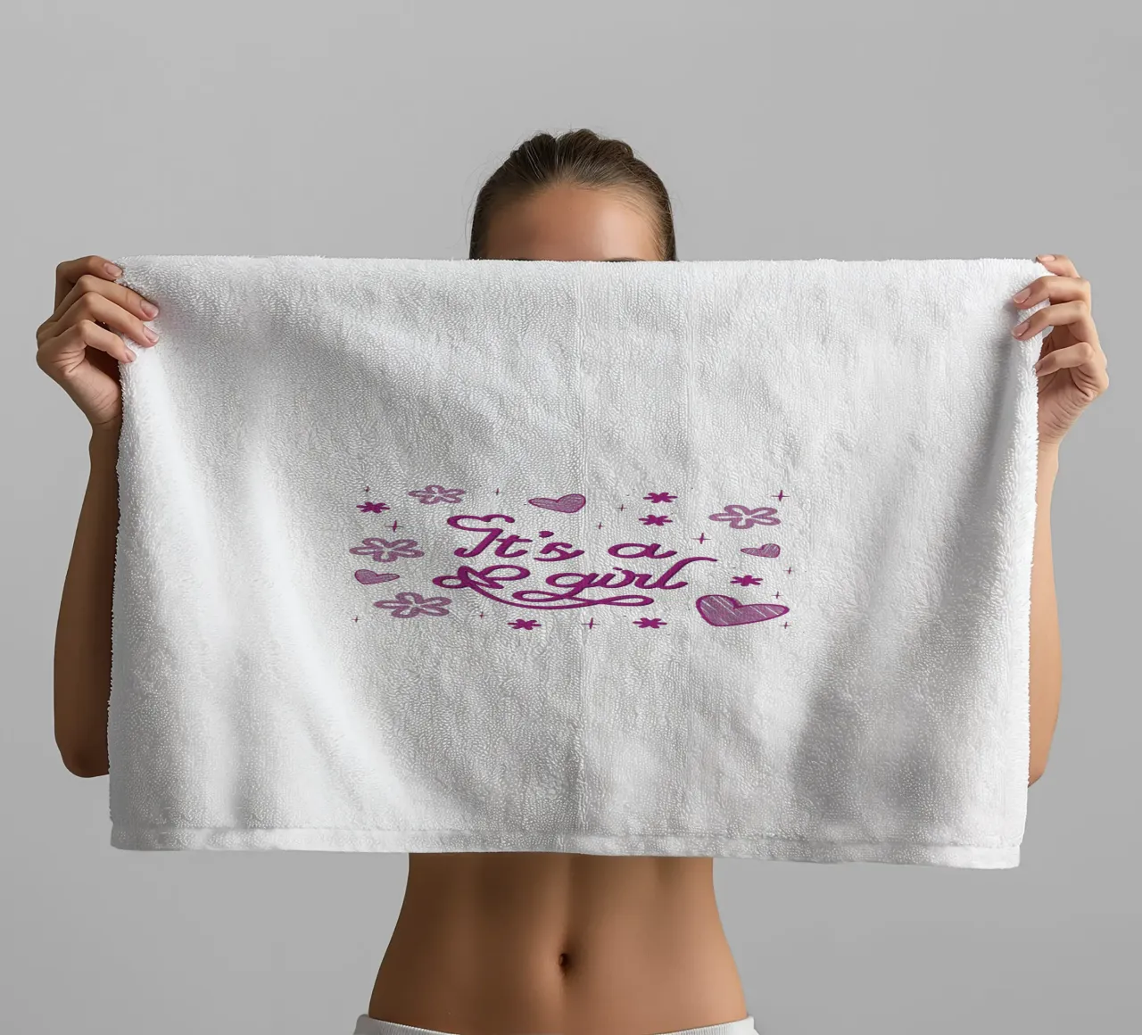 È una ragazza asciugamano da bagno da 🐹 BABY ART PRINTS