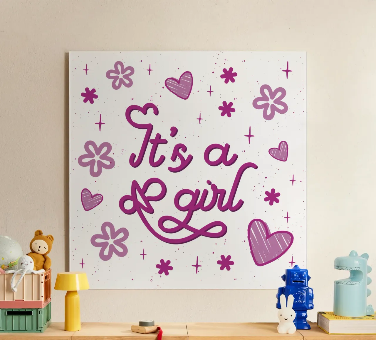 È una ragazza plexiglass da 🐹 BABY ART PRINTS