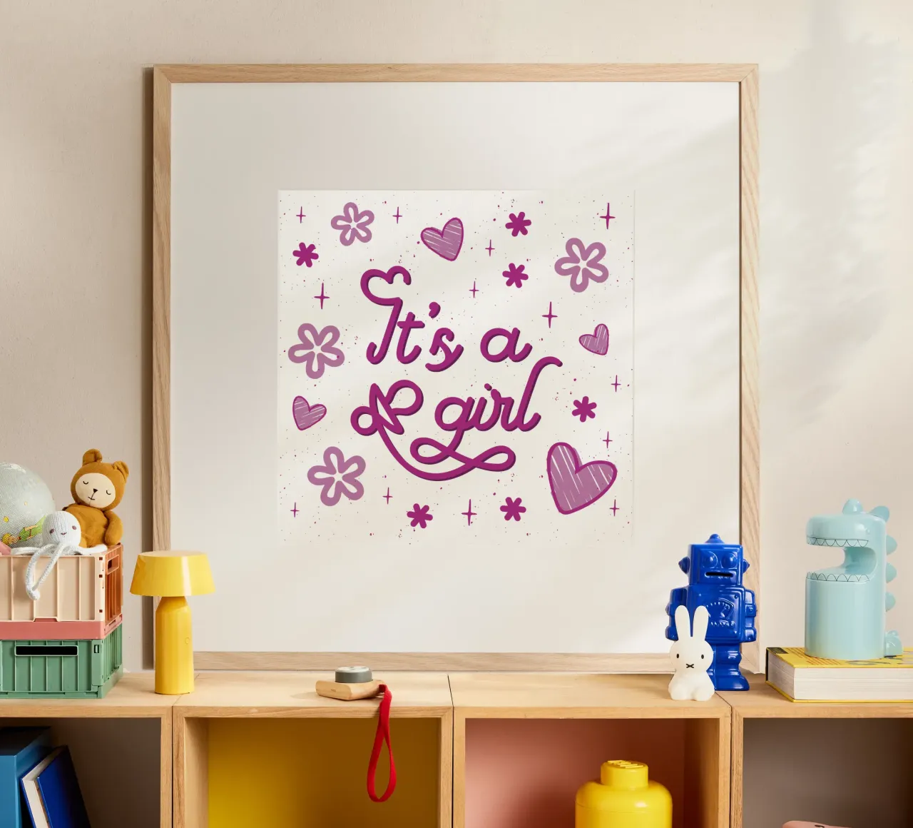È una ragazza carta hahnemühle da 🐹 BABY ART PRINTS