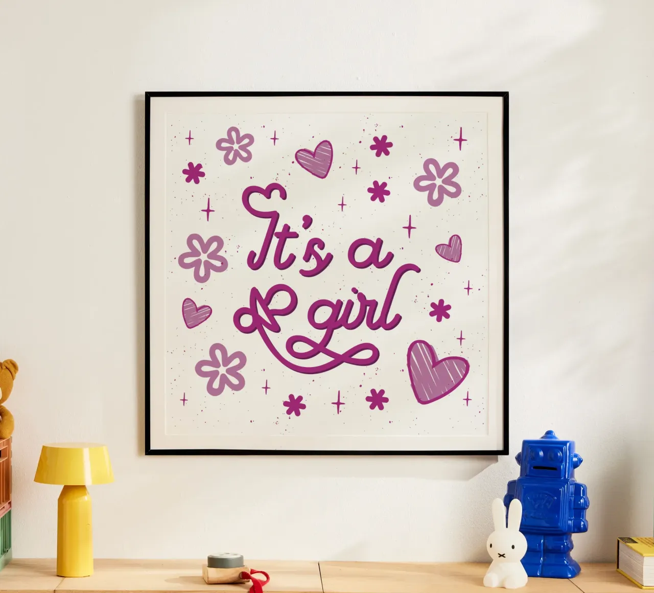 È una ragazza carta hahnemühle da 🐹 BABY ART PRINTS