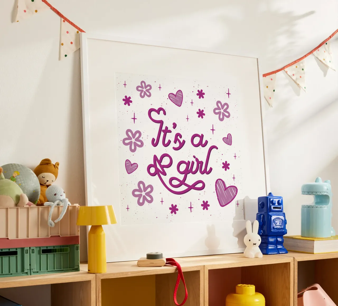 È una ragazza carta hahnemühle da 🐹 BABY ART PRINTS