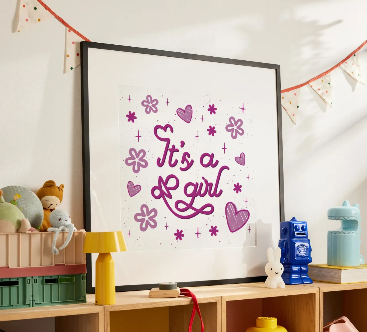 È una ragazza carta hahnemühle da 🐹 BABY ART PRINTS