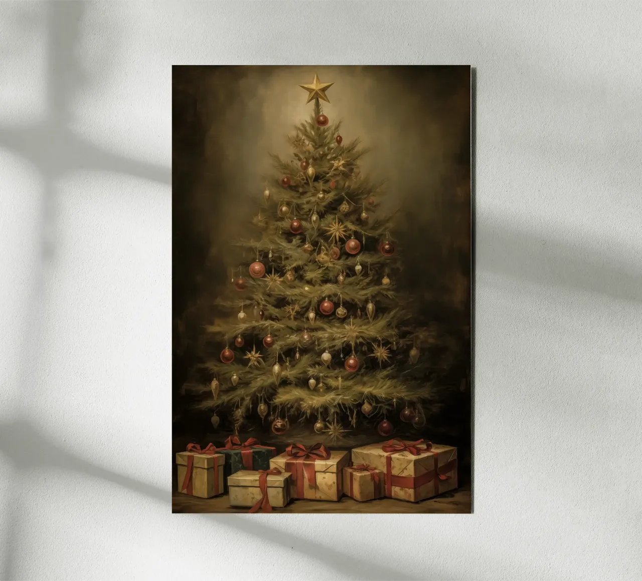 Albero di Natale con pacchetti alluminio dibond da Imagine