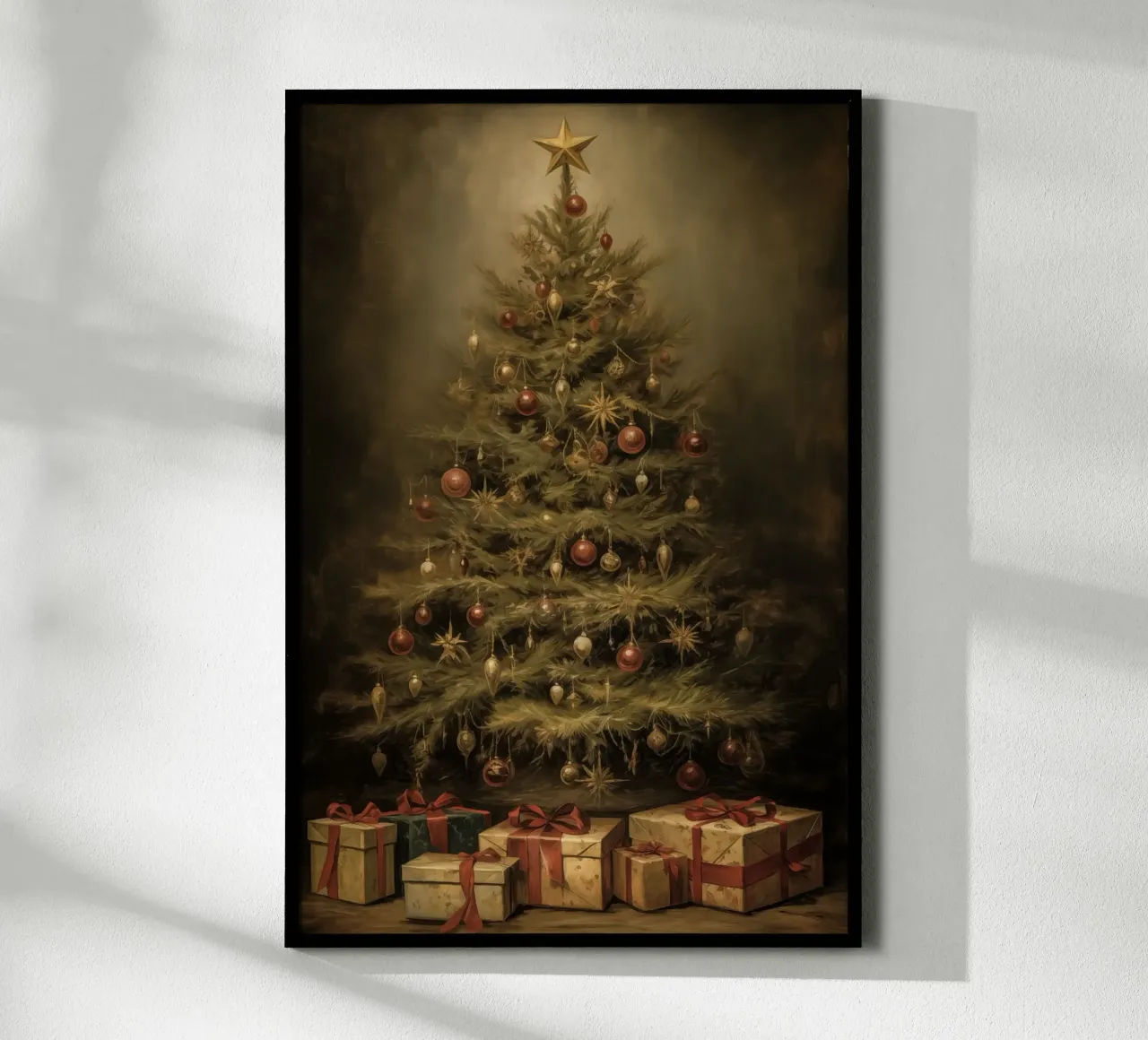 Albero di Natale con pacchetti carta hahnemühle da Imagine