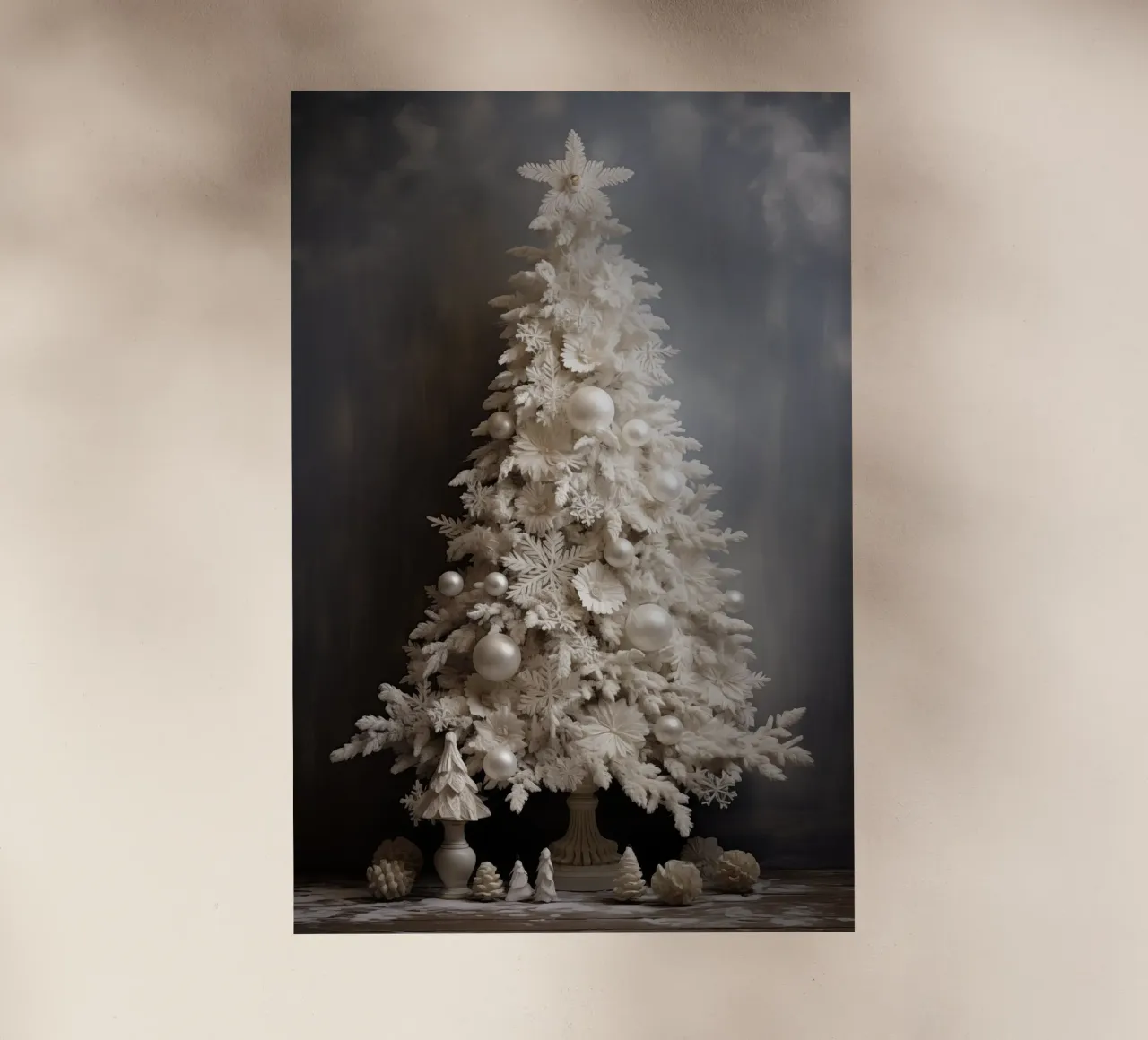 Albero di Natale bianco pellicola backlit da Imagine