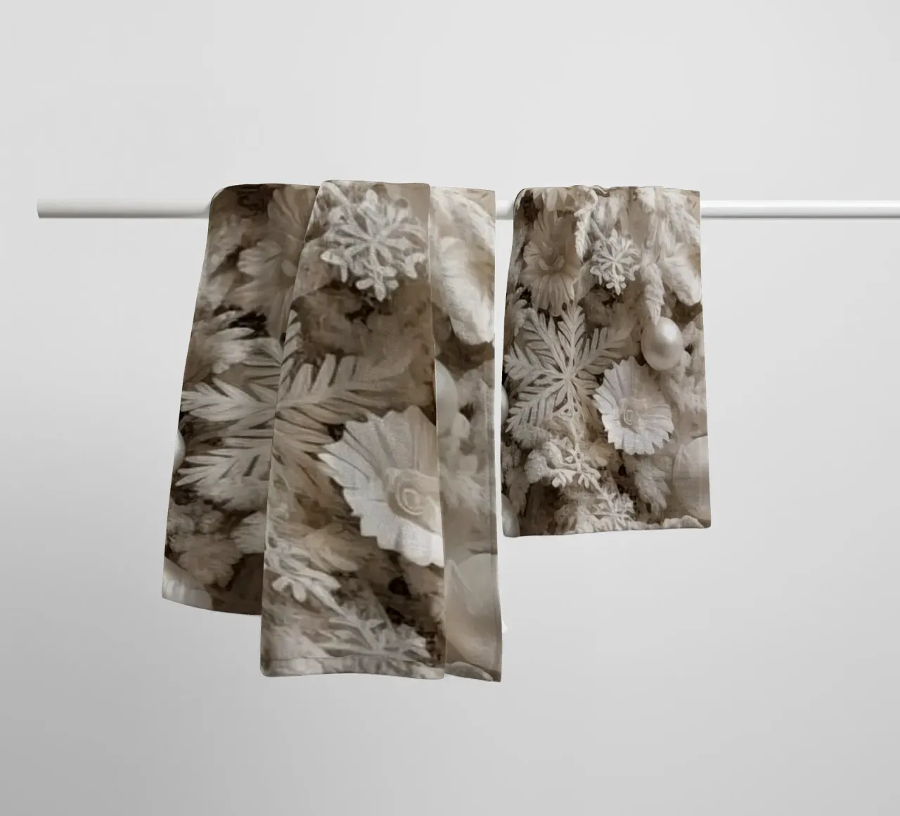 Albero di Natale bianco asciugamano da bagno da Imagine