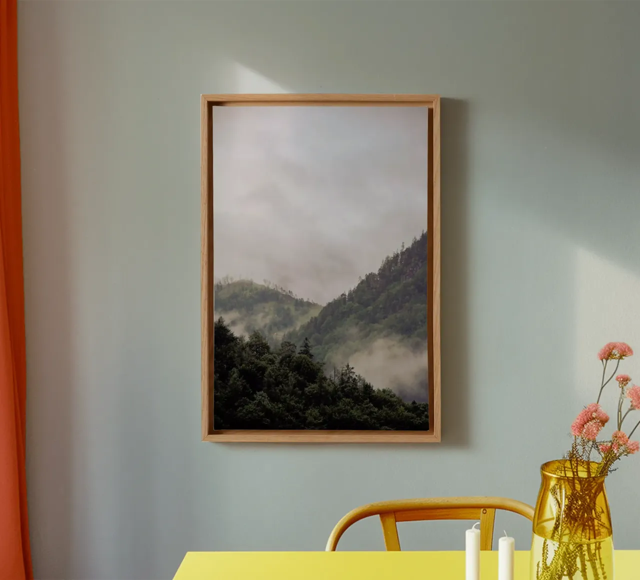 Misty Moody Woods tela con Cornice a cassetta da Studio Nahili