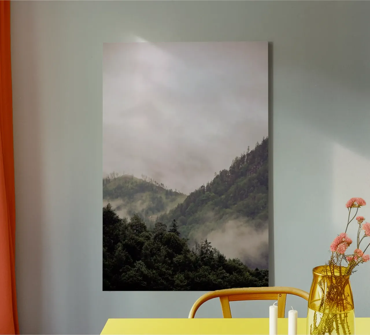 Misty Moody Woods tela con Cornice a cassetta da Studio Nahili