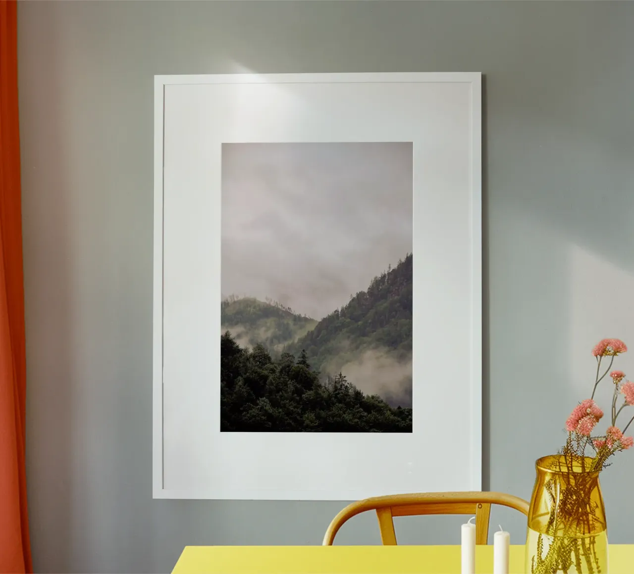 Misty Moody Woods poster con telaio in plastica da Studio Nahili