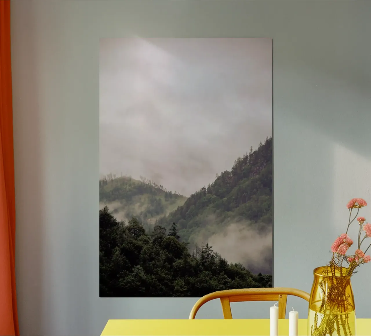 Misty Moody Woods poster con telaio in plastica da Studio Nahili