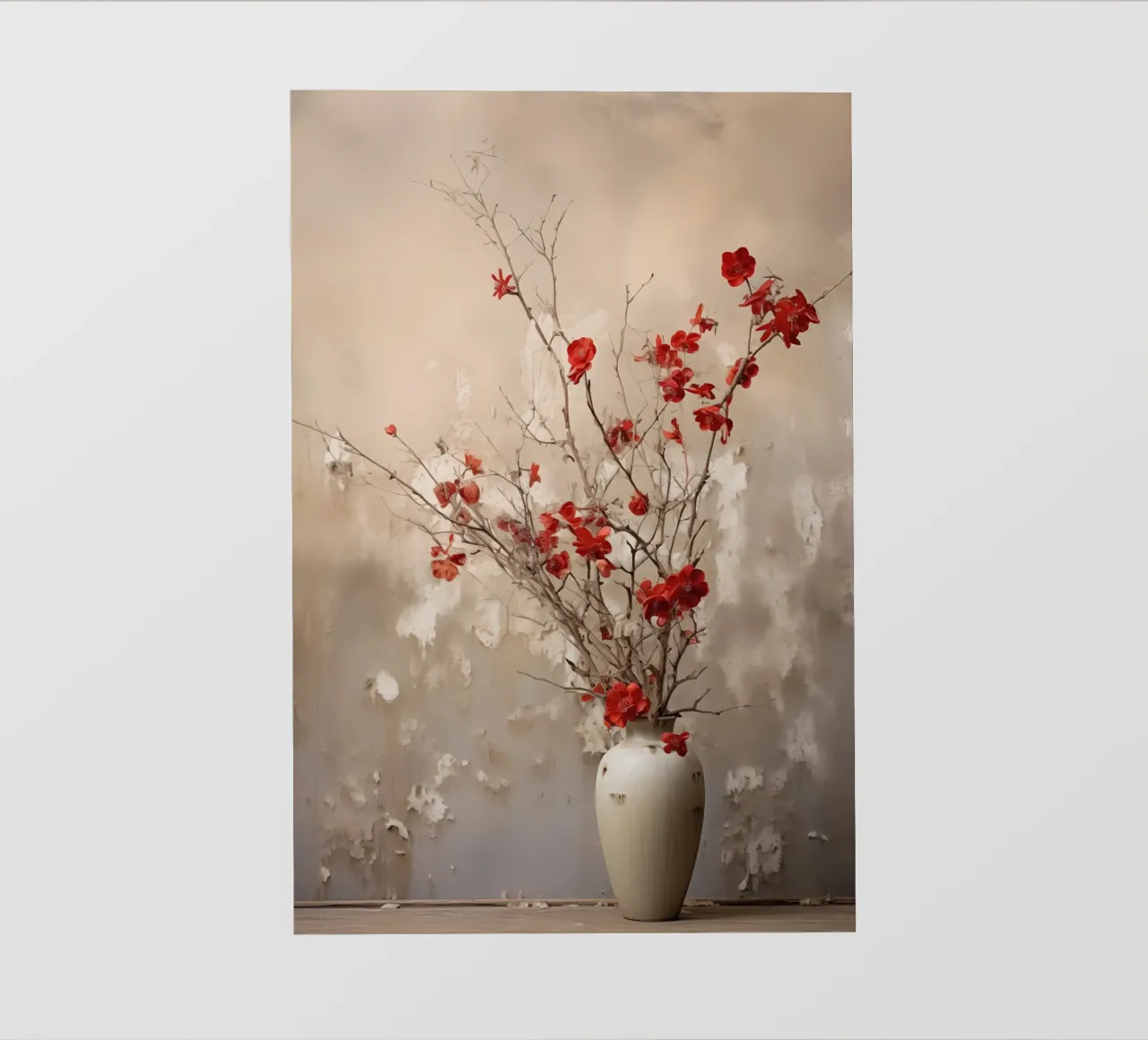 Vivere tranquillamente con i fiori telo in pvc da Imagine