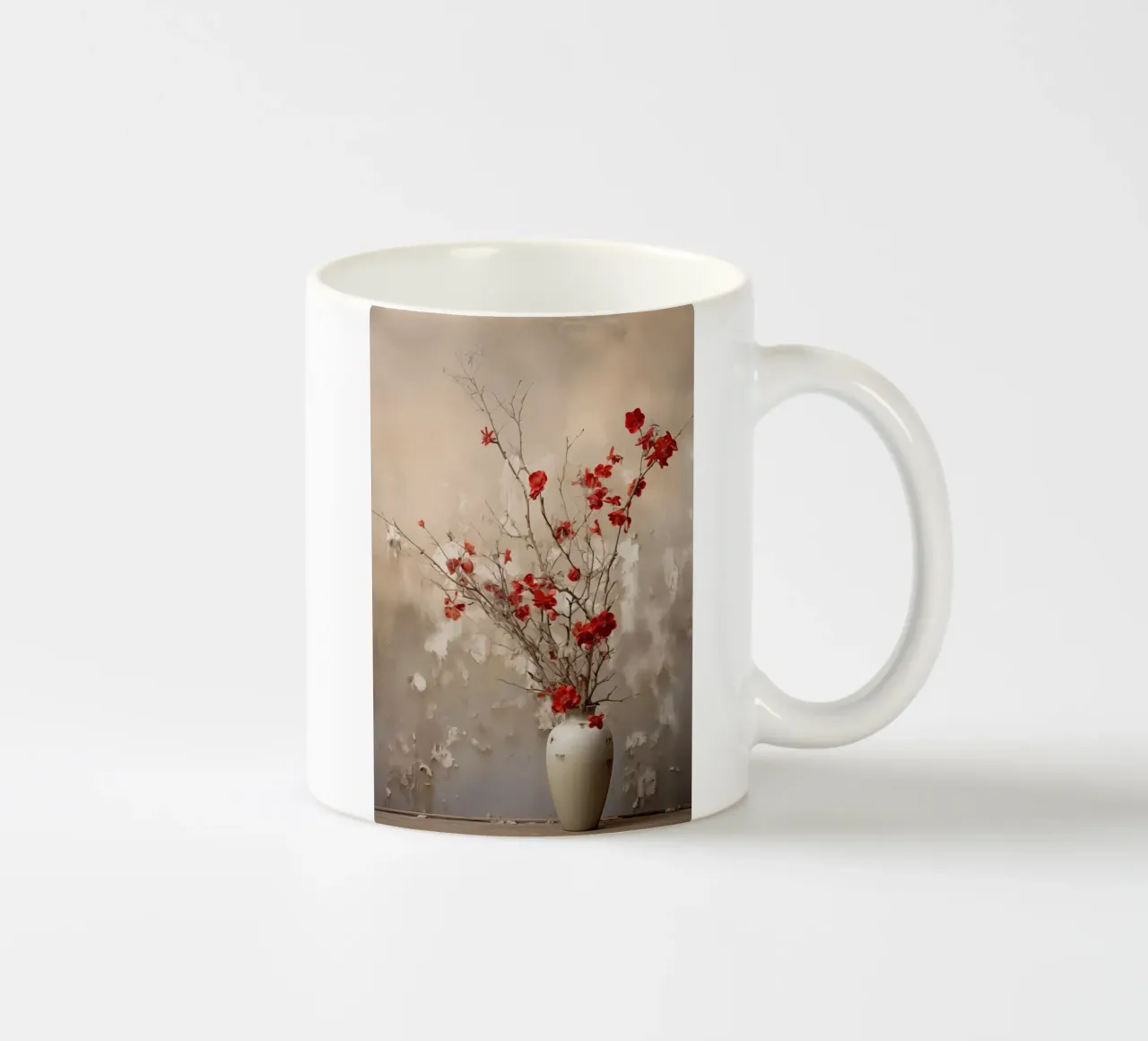 Vivere tranquillamente con i fiori tazza in ceramica da Imagine