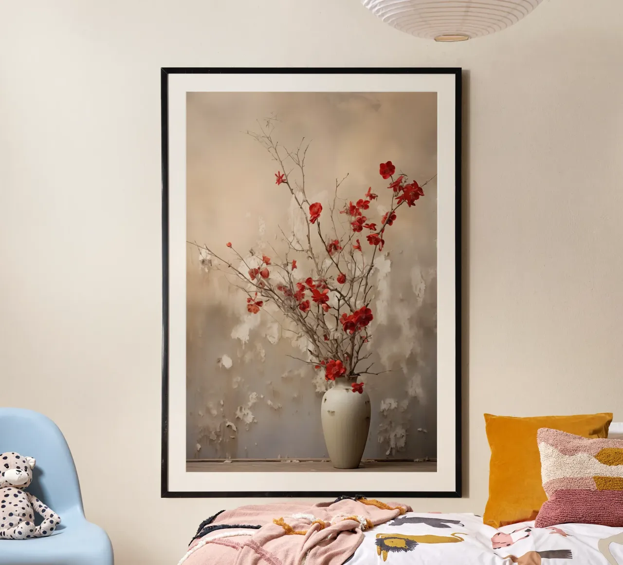 Vivere tranquillamente con i fiori carta hahnemühle da Imagine