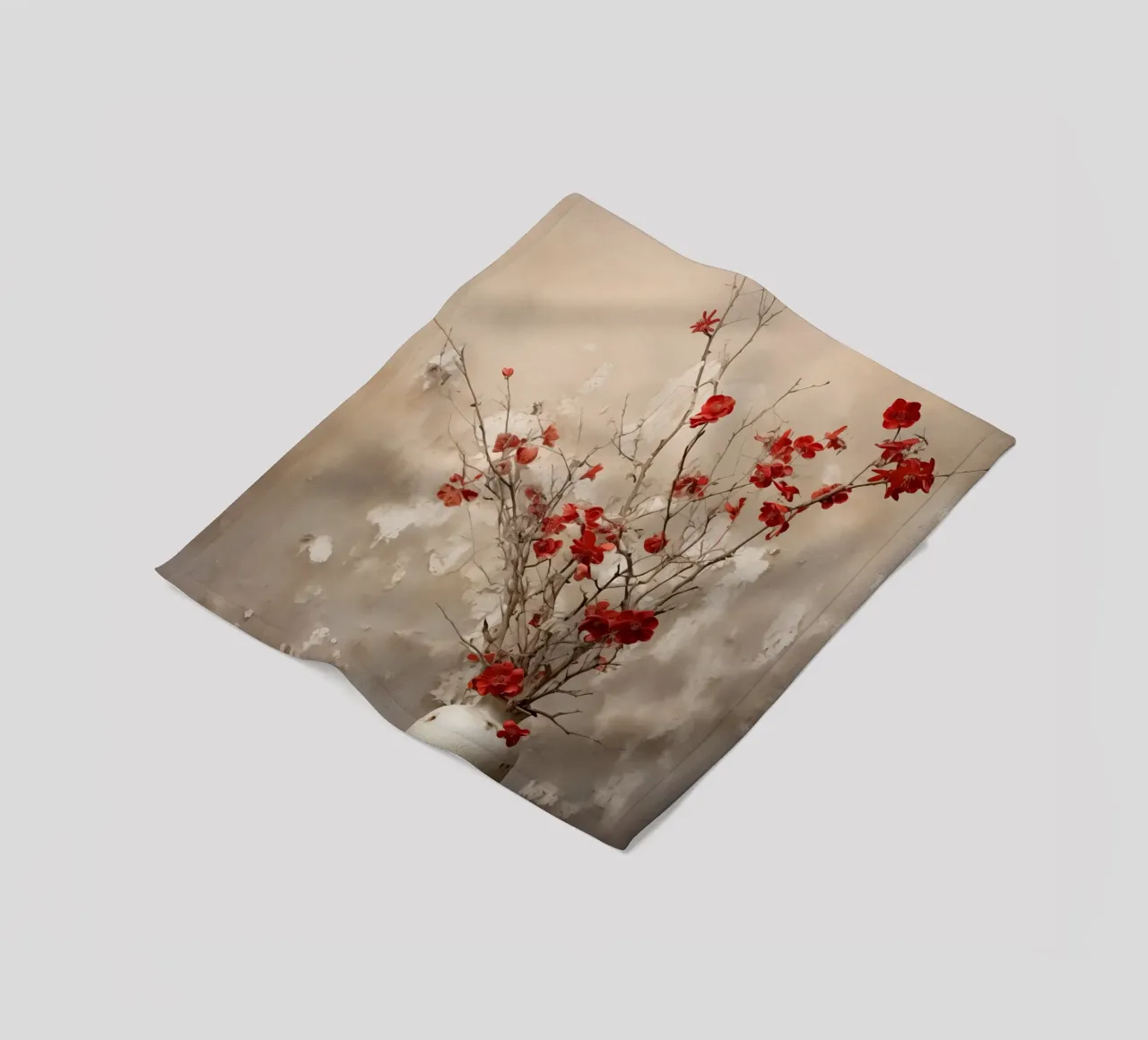 Vivere tranquillamente con i fiori coperta in pile da Imagine