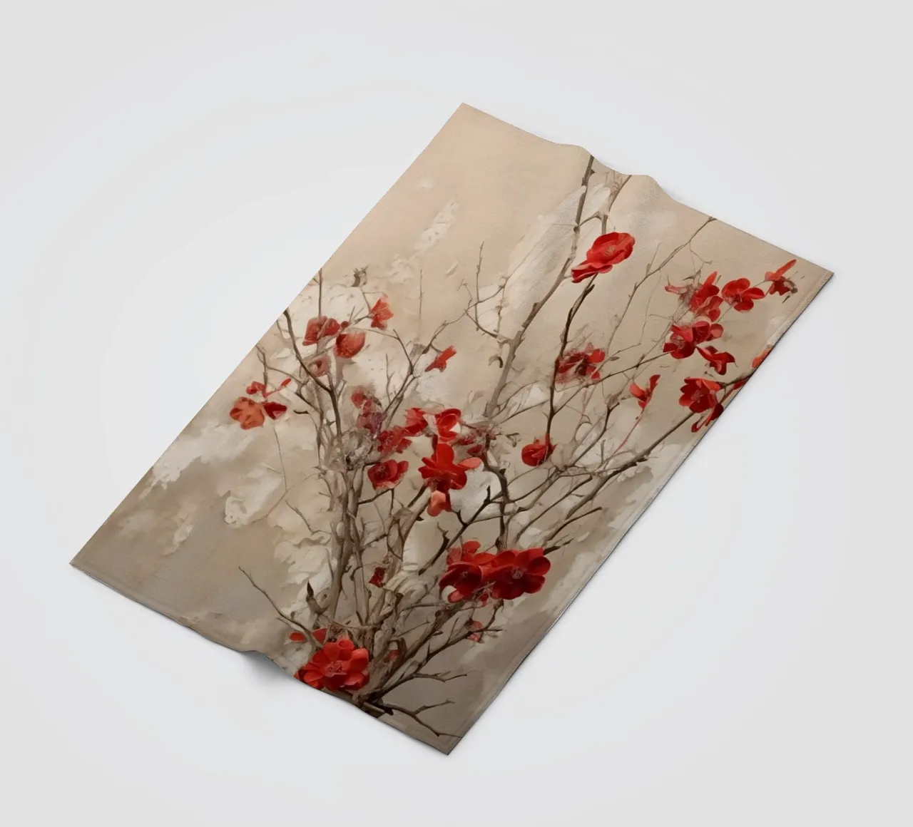 Vivere tranquillamente con i fiori coperta in pile da Imagine