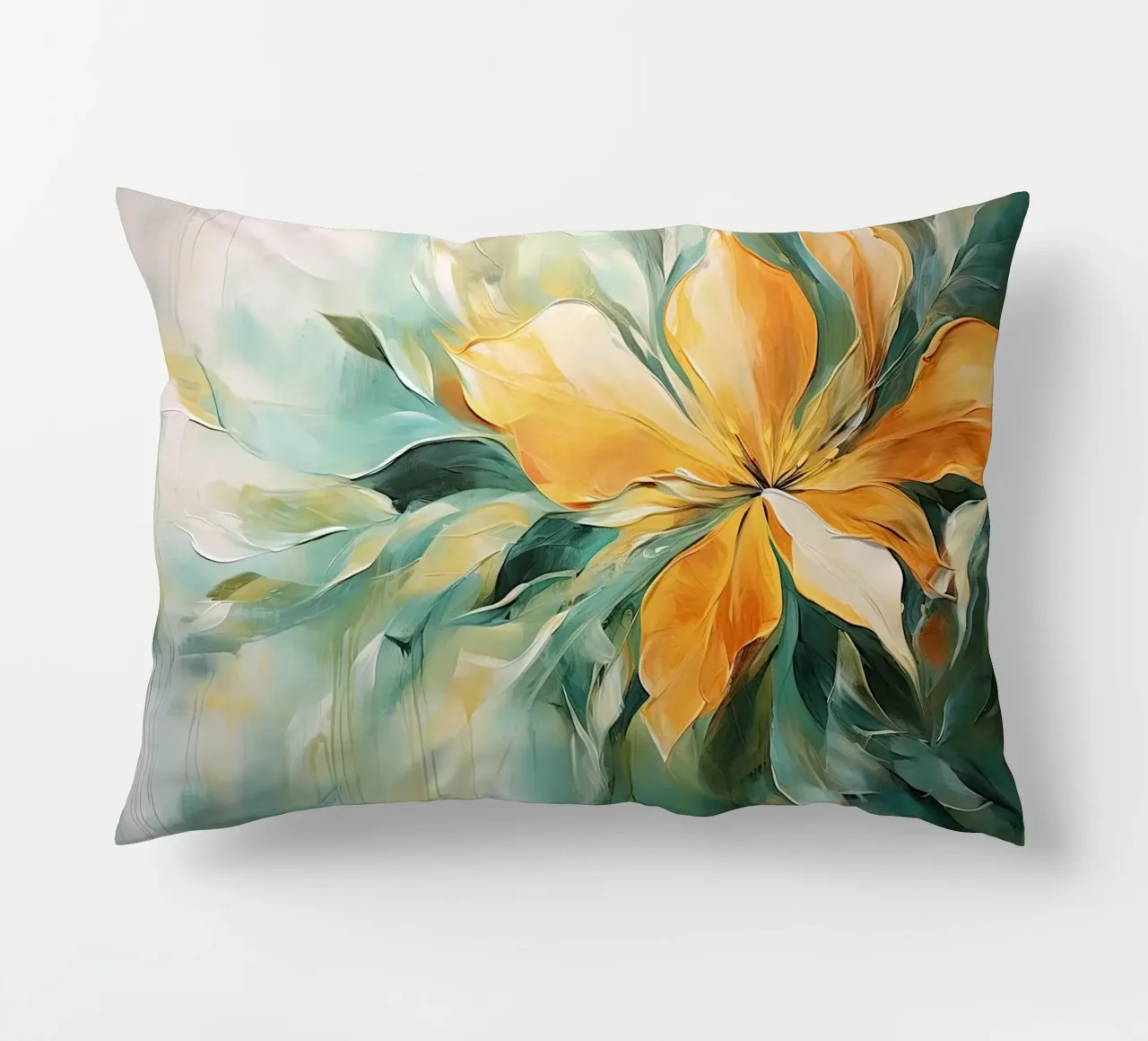 Flowers abstract decorative cushion by Imagine
