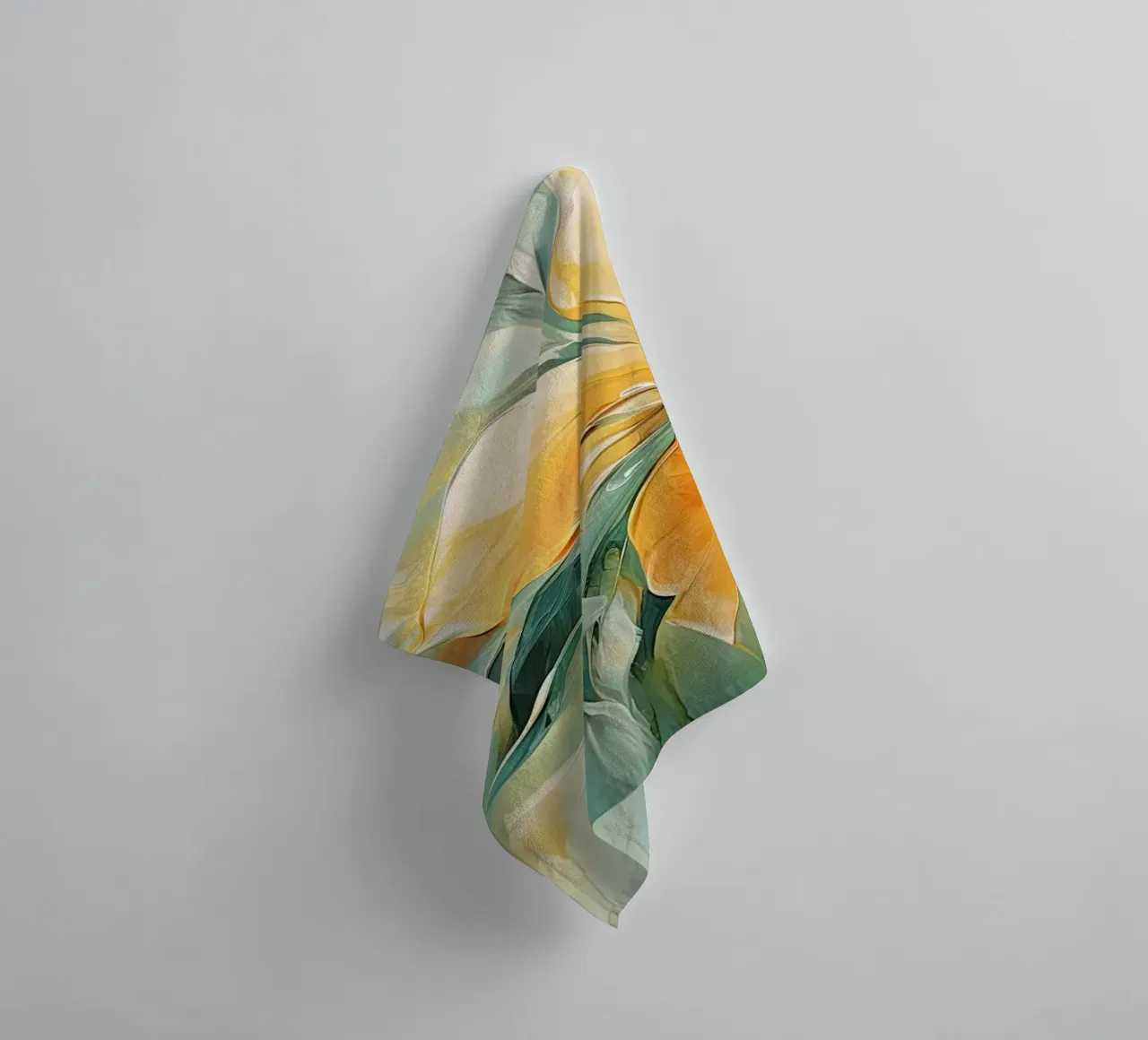 Bloemen abstract badhanddoek van Imagine