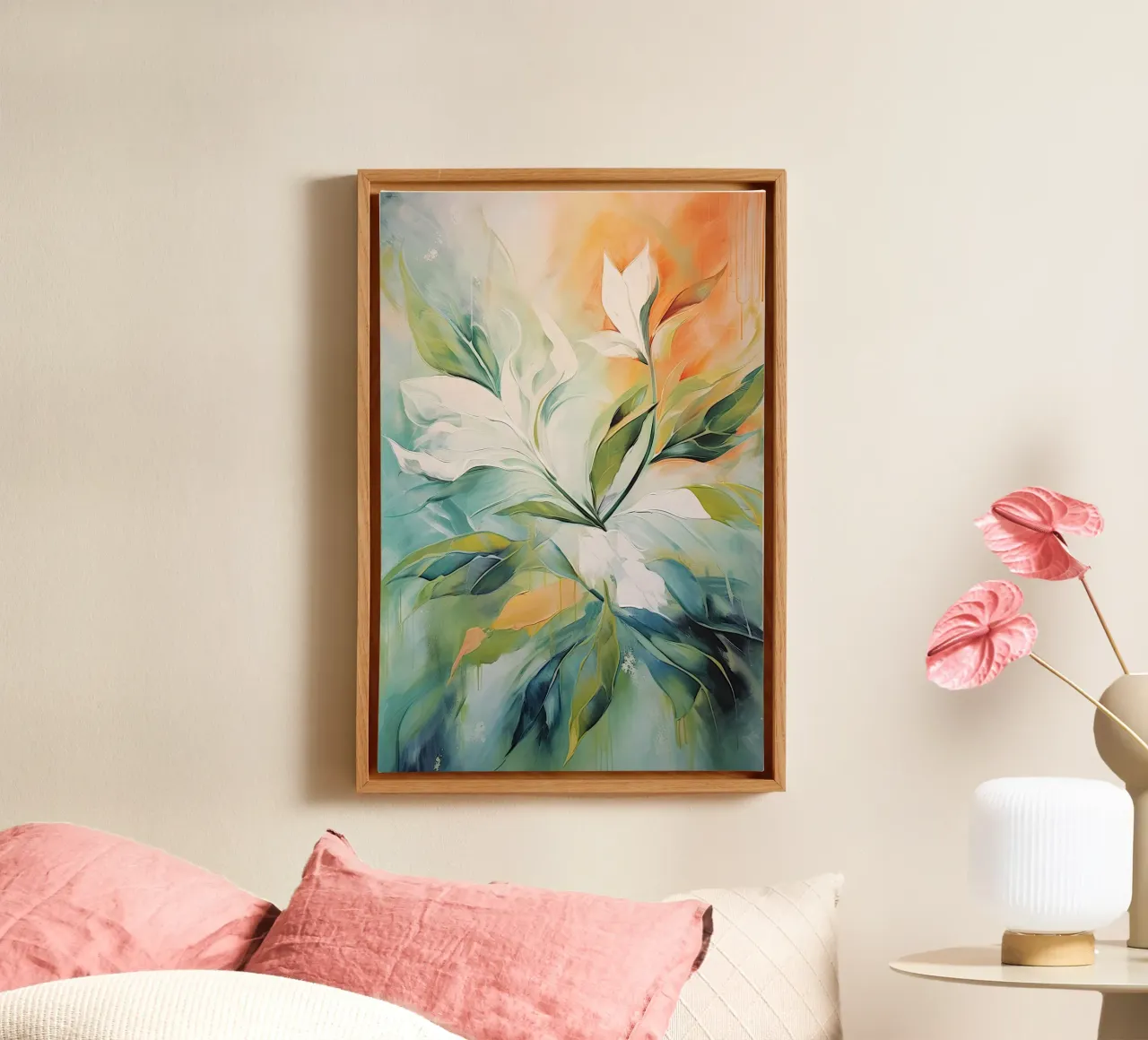 I fiori tela con Cornice a cassetta da Imagine