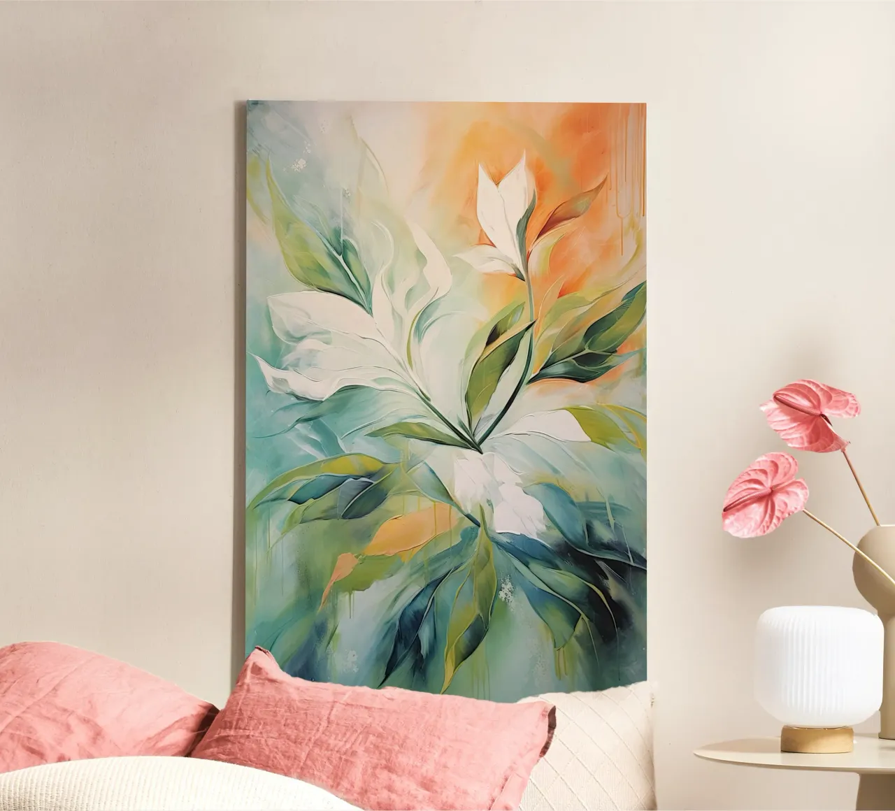 I fiori tela con Cornice a cassetta da Imagine