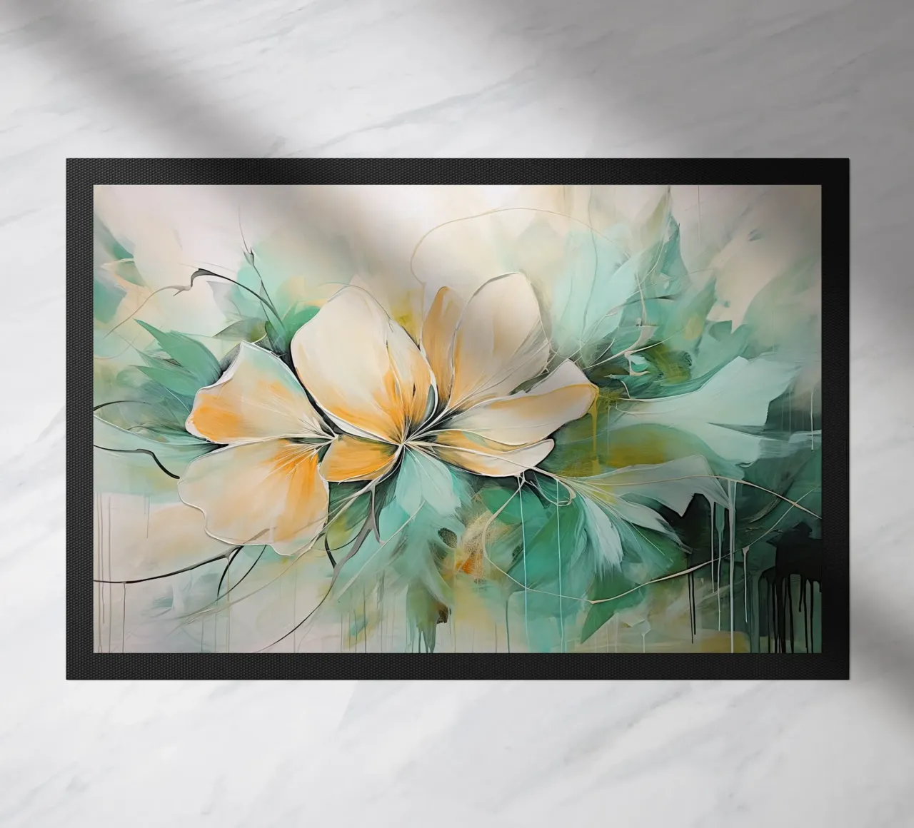 Fiori astratti zerbino da Imagine