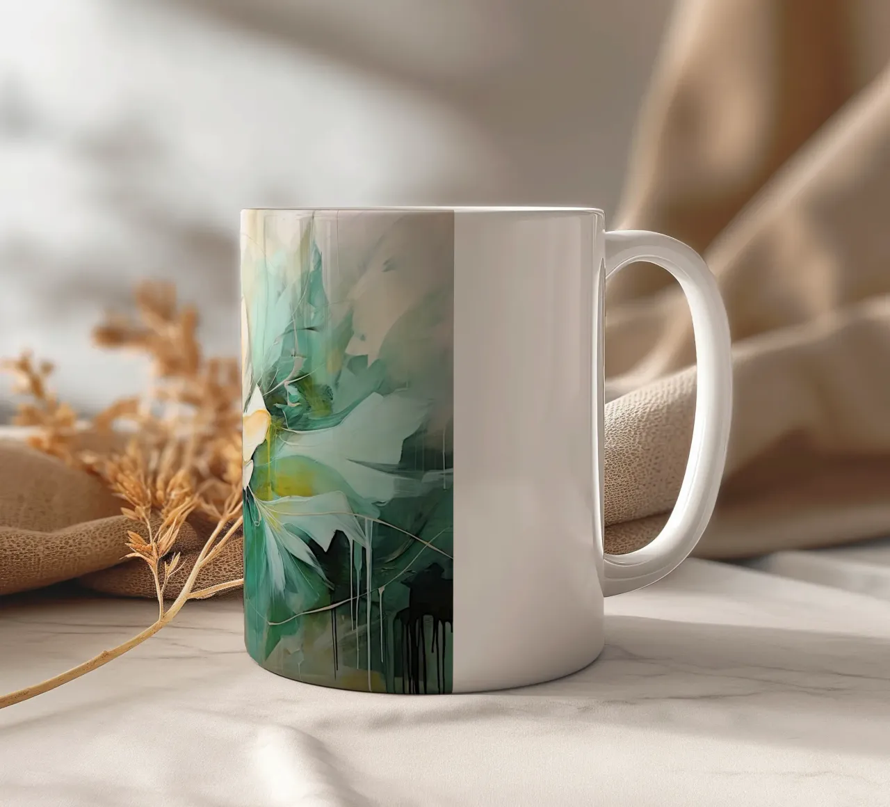 Fiori astratti tazza in ceramica da Imagine