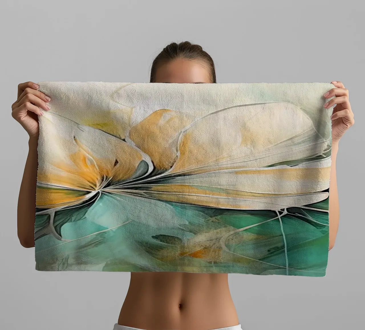 Fiori astratti asciugamano da bagno da Imagine