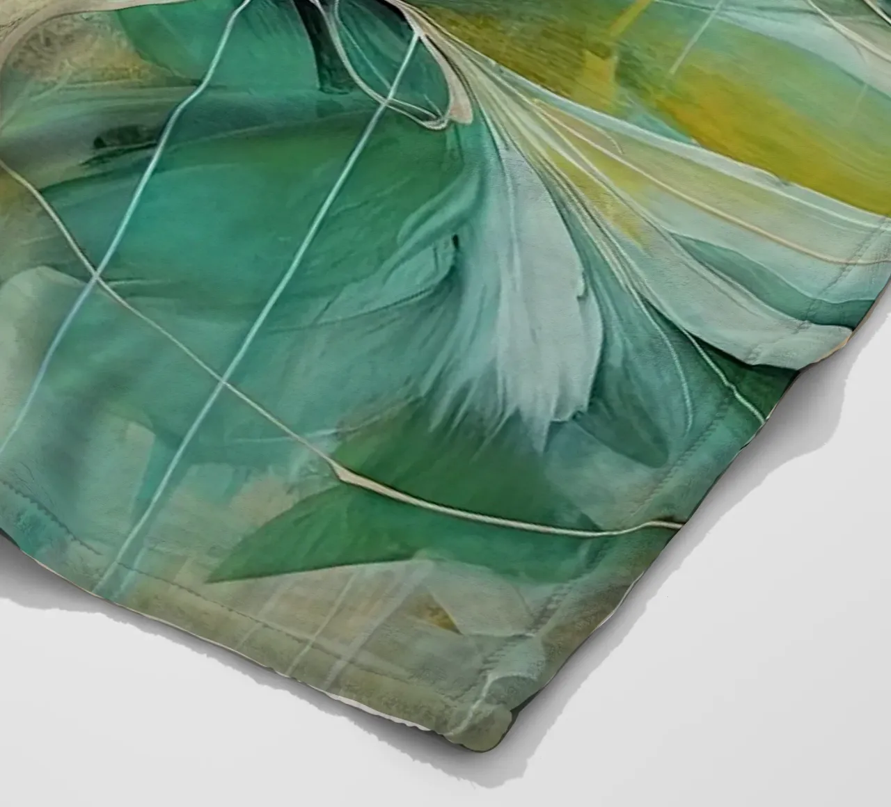 Flowers abstract fleece blanket by Imagine