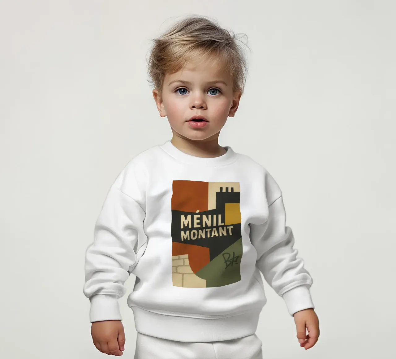 Ménilmontant - Parigi brut, Parigi vrai. felpa neonato da JETLAG | affiches voyage