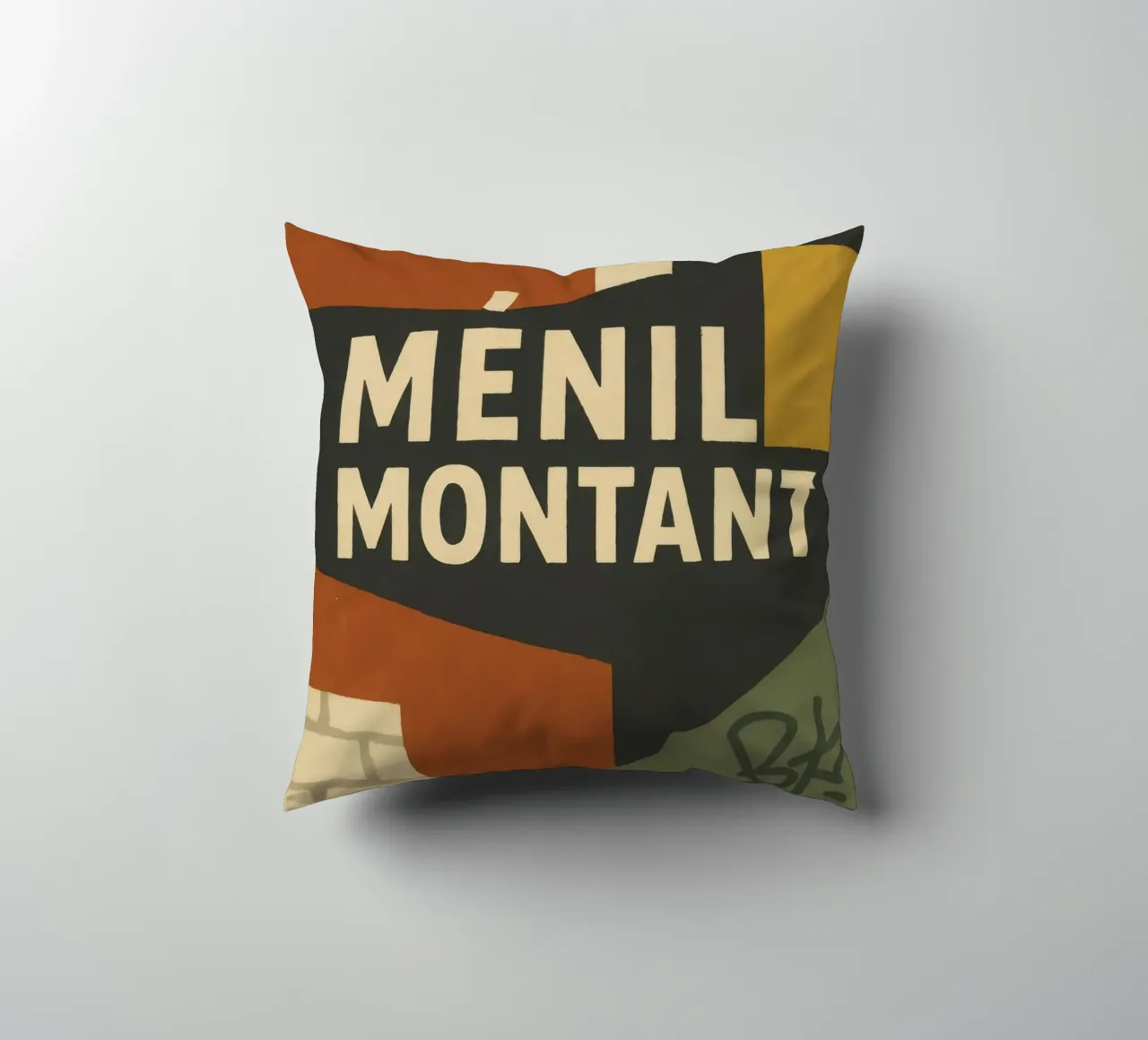 Ménilmontant - Parigi brut, Parigi vrai. cuscino da JETLAG | affiches voyage