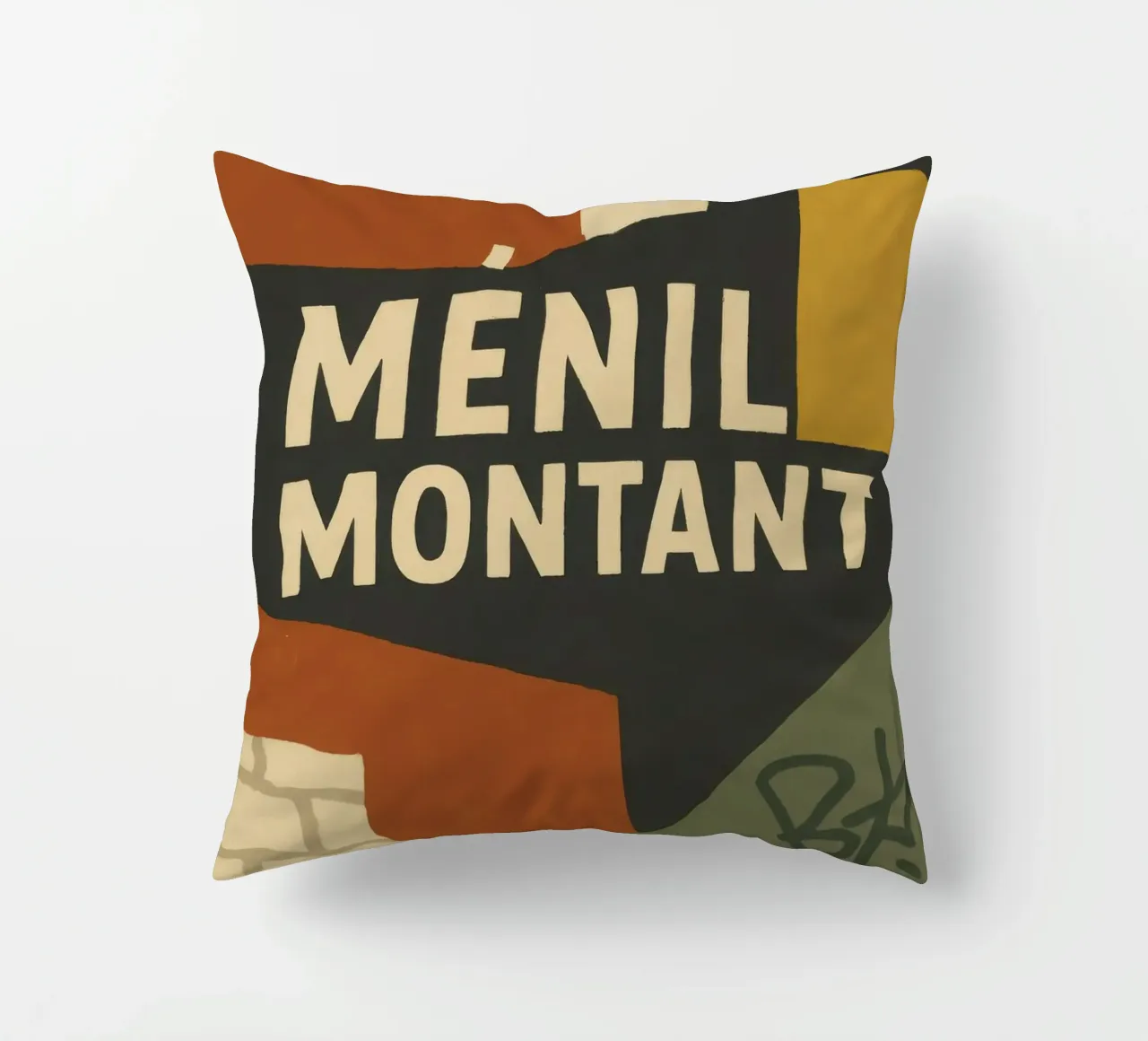 Ménilmontant - Parigi brut, Parigi vrai. cuscino da JETLAG | affiches voyage