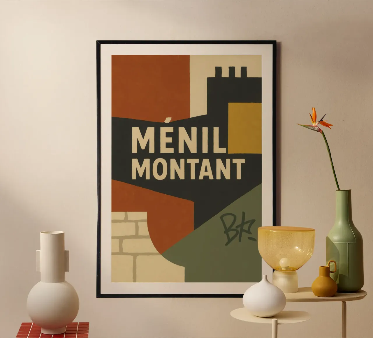 Ménilmontant - Parigi brut, Parigi vrai. carta hahnemühle da JETLAG | affiches voyage