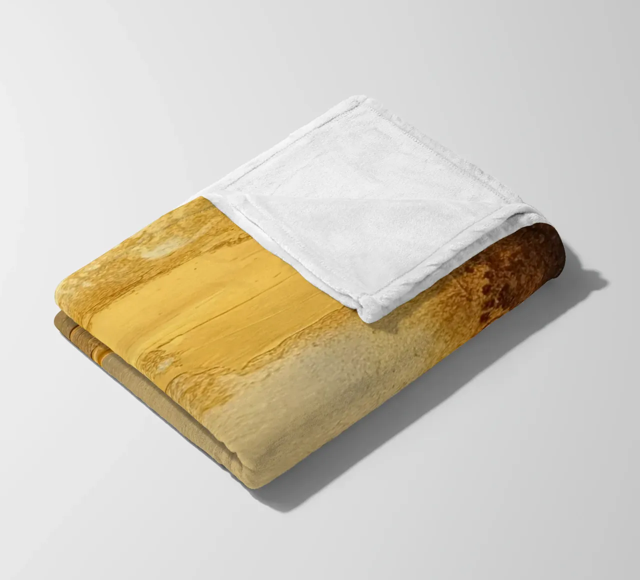 Circle abstracte in goud fleece blanket by Imagine