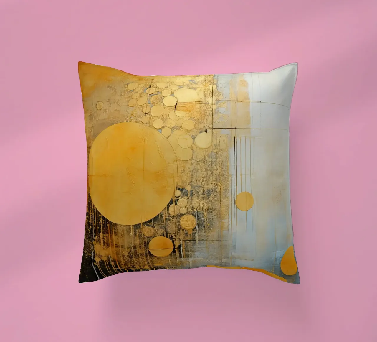 Abstract circles decorative cushion by Imagine